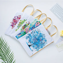 Load image into Gallery viewer, DIY Hand Made Flax Diamond Painting Storage Bag Fashion for Kids Adults (BB05)