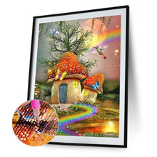 Load image into Gallery viewer, Diamond Painting - Full Round - Rainbow Butterfly Mushroom House (30*40CM)