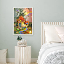 Load image into Gallery viewer, Diamond Painting - Full Round - Rainbow Butterfly Mushroom House (30*40CM)