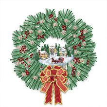 Load image into Gallery viewer, Diamond Painting - Partial Special Shaped - christmas wreath (30*30CM)