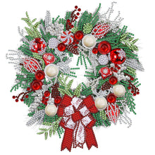 Load image into Gallery viewer, Diamond Painting - Partial Special Shaped - christmas wreath (30*30CM)
