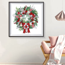 Load image into Gallery viewer, Diamond Painting - Partial Special Shaped - christmas wreath (30*30CM)