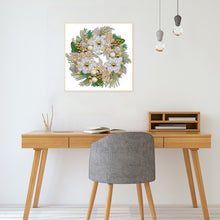 Load image into Gallery viewer, Diamond Painting - Partial Special Shaped - christmas wreath (30*30CM)