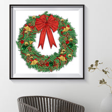 Load image into Gallery viewer, Diamond Painting - Partial Special Shaped - christmas wreath (30*30CM)
