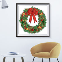 Load image into Gallery viewer, Diamond Painting - Partial Special Shaped - christmas wreath (30*30CM)