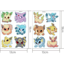 Load image into Gallery viewer, 2pcs Stickers Cute DIY Cartoon Animal for Kids Adult Gift Rewards (BT098)