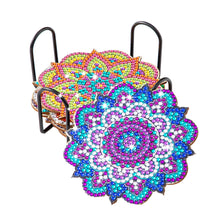 Load image into Gallery viewer, Datura DIY Diamonds Painting Coaster Woodiness with Rack Cup Pad Decor (BD009)