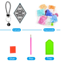 Load image into Gallery viewer, Menchengladbach Football Badge DIY Diamonds Painting Keychain Art Craft (YS128)