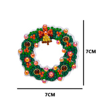 Load image into Gallery viewer, 5pcs Diamonds Painting Keychain Art Crafts DIY Christmas Key Ring for Xmas Decor