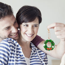 Load image into Gallery viewer, 5pcs Diamonds Painting Keychain Art Crafts DIY Christmas Key Ring for Xmas Decor