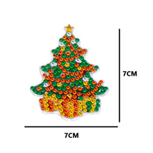 Load image into Gallery viewer, 5pcs Diamonds Painting Keychain Art Crafts DIY Christmas Key Ring for Xmas Decor