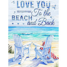 Load image into Gallery viewer, Diamond Painting - Full Round - beach chairs (30*40CM)