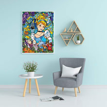 Load image into Gallery viewer, Diamond Painting - Full Round - Cinderella Disney Princess (30*40CM)
