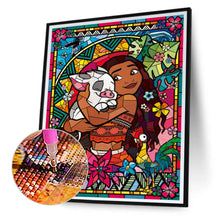 Load image into Gallery viewer, Diamond Painting - Full Round - moana disney princess (30*40CM)