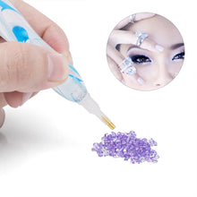 Load image into Gallery viewer, Corrugated Pattern Diamonds Painting Pen DIY Mosaic Pen Rotary Push for Kid Gift