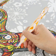 Load image into Gallery viewer, Corrugated Pattern Diamonds Painting Pen DIY Mosaic Pen Rotary Push for Kid Gift