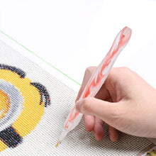 Load image into Gallery viewer, Corrugated Pattern Diamonds Painting Pen DIY Mosaic Pen Rotary Push for Kid Gift