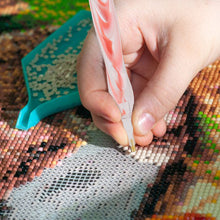 Load image into Gallery viewer, Corrugated Pattern Diamonds Painting Pen DIY Mosaic Pen Rotary Push for Kid Gift