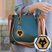 Load image into Gallery viewer, DIY Diamonds Painting Keychain Football Club Badge Round Drill Art Crafts Decor