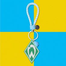 Load image into Gallery viewer, DIY Diamonds Painting Keychain Football Club Badge Round Drill Art Crafts Decor