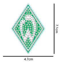 Load image into Gallery viewer, DIY Diamonds Painting Keychain Football Club Badge Round Drill Art Crafts Decor