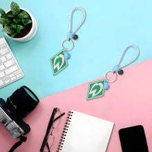 Load image into Gallery viewer, DIY Diamonds Painting Keychain Football Club Badge Round Drill Art Crafts Decor