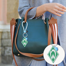 Load image into Gallery viewer, DIY Diamonds Painting Keychain Football Club Badge Round Drill Art Crafts Decor