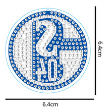 Load image into Gallery viewer, DIY Diamonds Painting Keychain Football Club Badge Round Drill Art Crafts Decor
