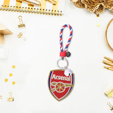 Load image into Gallery viewer, DIY Diamonds Painting Keychain Football Club Badge Round Drill Art Crafts Decor