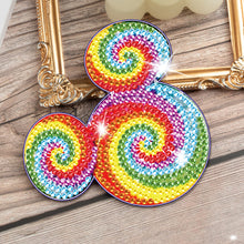 Load image into Gallery viewer, DIY Diamonds Mosaic Cup Cushion Anti-scald Wooden Cartoon Cup Mat for Kids Gifts