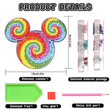 Load image into Gallery viewer, DIY Diamonds Mosaic Cup Cushion Anti-scald Wooden Cartoon Cup Mat for Kids Gifts