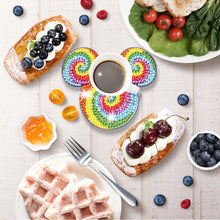 Load image into Gallery viewer, DIY Diamonds Mosaic Cup Cushion Anti-scald Wooden Cartoon Cup Mat for Kids Gifts