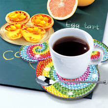 Load image into Gallery viewer, DIY Diamonds Mosaic Cup Cushion Anti-scald Wooden Cartoon Cup Mat for Kids Gifts