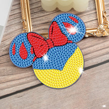 Load image into Gallery viewer, DIY Diamonds Mosaic Cup Cushion Anti-scald Wooden Cartoon Cup Mat for Kids Gifts