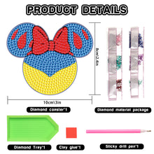 Load image into Gallery viewer, DIY Diamonds Mosaic Cup Cushion Anti-scald Wooden Cartoon Cup Mat for Kids Gifts