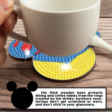 Load image into Gallery viewer, DIY Diamonds Mosaic Cup Cushion Anti-scald Wooden Cartoon Cup Mat for Kids Gifts