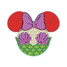 Load image into Gallery viewer, DIY Diamonds Mosaic Cup Cushion Anti-scald Wooden Cartoon Cup Mat for Kids Gifts