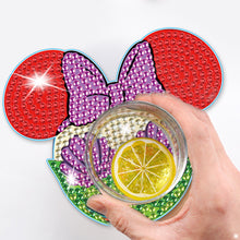 Load image into Gallery viewer, DIY Diamonds Mosaic Cup Cushion Anti-scald Wooden Cartoon Cup Mat for Kids Gifts