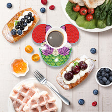 Load image into Gallery viewer, DIY Diamonds Mosaic Cup Cushion Anti-scald Wooden Cartoon Cup Mat for Kids Gifts