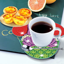 Load image into Gallery viewer, DIY Diamonds Mosaic Cup Cushion Anti-scald Wooden Cartoon Cup Mat for Kids Gifts