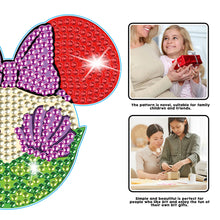 Load image into Gallery viewer, DIY Diamonds Mosaic Cup Cushion Anti-scald Wooden Cartoon Cup Mat for Kids Gifts