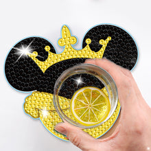 Load image into Gallery viewer, DIY Diamonds Mosaic Cup Cushion Anti-scald Wooden Cartoon Cup Mat for Kids Gifts