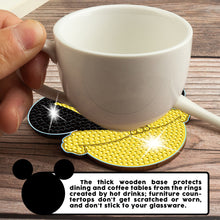 Load image into Gallery viewer, DIY Diamonds Mosaic Cup Cushion Anti-scald Wooden Cartoon Cup Mat for Kids Gifts