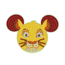 Load image into Gallery viewer, DIY Diamonds Mosaic Cup Cushion Anti-scald Wooden Cartoon Cup Mat for Kids Gifts