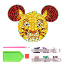 Load image into Gallery viewer, DIY Diamonds Mosaic Cup Cushion Anti-scald Wooden Cartoon Cup Mat for Kids Gifts