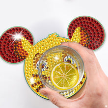 Load image into Gallery viewer, DIY Diamonds Mosaic Cup Cushion Anti-scald Wooden Cartoon Cup Mat for Kids Gifts