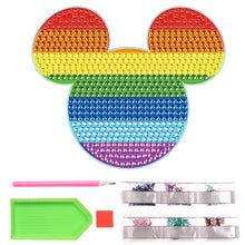 Load image into Gallery viewer, DIY Diamonds Mosaic Cup Cushion Anti-scald Wooden Cartoon Cup Mat for Kids Gifts