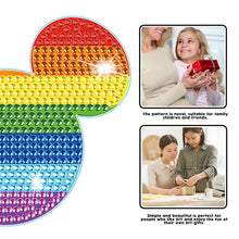 Load image into Gallery viewer, DIY Diamonds Mosaic Cup Cushion Anti-scald Wooden Cartoon Cup Mat for Kids Gifts