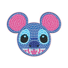 Load image into Gallery viewer, DIY Diamonds Mosaic Cup Cushion Anti-scald Wooden Cartoon Cup Mat for Kids Gifts