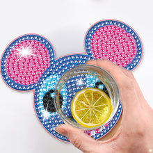 Load image into Gallery viewer, DIY Diamonds Mosaic Cup Cushion Anti-scald Wooden Cartoon Cup Mat for Kids Gifts